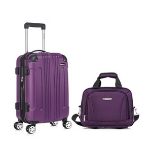 Rockland London Hardside Expandable Spinner Wheel Luggage Carry On Suitcase - 1 of 4