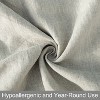 2 Pack French Linen Pillowcases, Breathable and Cooling Yarn Dyed Envelope Pillow Cases - NTBAY - 4 of 4