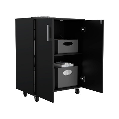 NicBex Mobile File Cabinet with Double Door,Office Cabinet with Metal Handles and Casters,Modern Cabinet,Filing Cabinets for Home Office