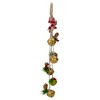 Northlight 15-Inch Pine and Gold Jingle Bell Christmas Door Hanger with Plaid Bow - 4 of 4