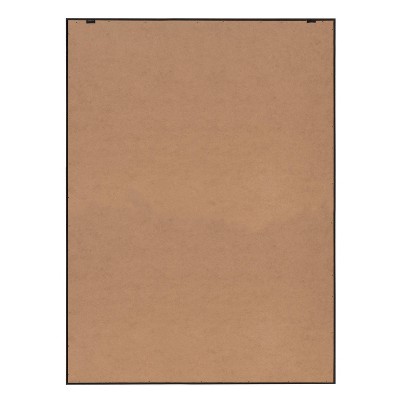 Sylvie Black and White Geometric Block Print Framed Canvas