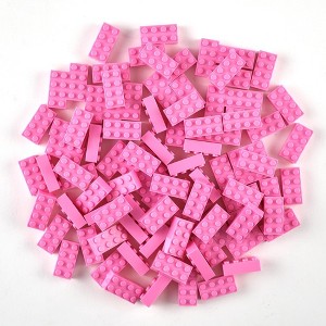 Strictly Briks Classic Bricks Starter Kit, Pink, 96 Pieces, 2x4 Studs, 100% Compatible with All Major Brick Brands - 1 of 4