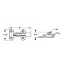 Sea Dog Line 221100 Anti-Rattle Latch Boat Equipment and Parts Model 2211001. - 2 of 2