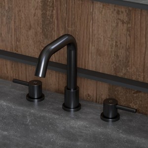 Widespread Bathroom Faucet, 8 Inch 3 Hole Faucet for Bathroom Vanity Sink, Lavatory Basin Faucet with 2 Lever Handles, cUPC Supply Line - 1 of 4