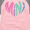 Girls' - Instant Message - Mini Heart Shirt Tail Raglan Graphic T-shirt - 2 of 4
