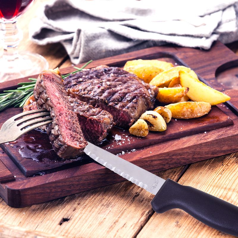 Kitchen + Home Steak Knives - Stainless Steel Serrated Steak Knife - 6 Pack, 5 of 6