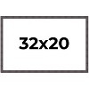 PosterPalooza | Slim Profile Brown Picture Frame - UV Acrylic, Backing Board, Hanging Hardware Included - 2 of 4