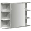 vidaXL Mirror Cabinet Concrete grey Engineered wood Medium Wall mounting - 2 of 4