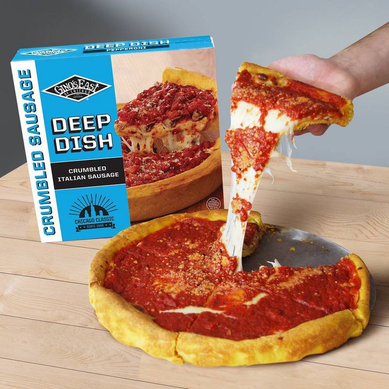 Gino's East Deep Dish Sausage Frozen Pizza - 32oz, 4 of 6