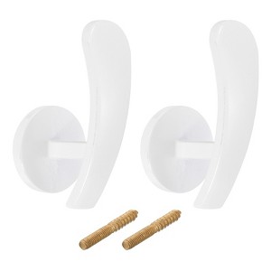 Unique Bargains Aluminum Alloy Office Decorative Wall Mounted Curtain Holdback - 1 of 4