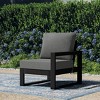 WestinTrends Montara Outdoor Patio HDPE Right Arm Facing Sectional Corner Chair with Patio Cushions - 2 of 4