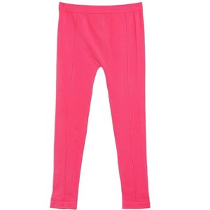 Memoi Girls' Front Seam Cotton Blend Leggings - 1 of 2