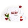 Simply Sage Market Women's Graphic Sweatshirt Hello Valentine Stacked - 3 of 4