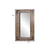 HomeRoots 75" Brown Wood Framed Leaning Accent Mirror - 3 of 4