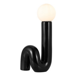 JONATHAN Y Katya Scandinavian Minimalist Ceramic Spiral Tube LED Table Lamp - 1 of 4