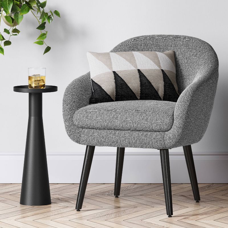 Harwell Modern Arm Barrel Chair with Wooden Legs - Project 62™, 3 of 8