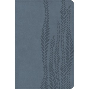 CSB Large Print Compact Reference Bible, Digital Study Edition, Slate Leathertouch - by  Csb Bibles by Holman (Leather Bound) - 1 of 1