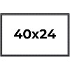 PosterPalooza | Linear Black Picture Frame - UV Acrylic, Backing Board, Hanging Hardware Included - 2 of 4