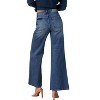 Women's Relaxed Wide Leg Patchwork Jeans - Insane Gene - image 2 of 4