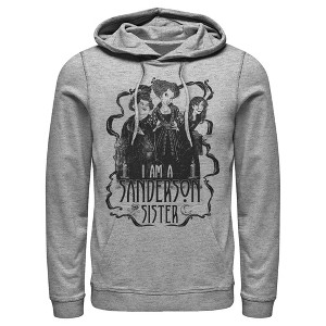Men's Disney Hocus Pocus I Am a Sanderson Sister Pull Over Hoodie - 1 of 3