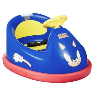 Sonic the Hedgehog Electric Bumper Car 2 Speed for kids with Remote Control and 360 Degree turning