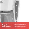 BLACK+DECKER 12-Cup Digital Coffee Maker, CM1160W, Programmable, Washable Basket Filter, Sneak-A-Cup, Auto Brew, Water Window, Keep Hot Plate, White - 3 of 4