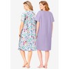 Dreams & Co. Plus Size 2-Pack Short-Sleeve Sleepshirt - 3 of 4