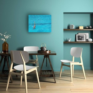 Trademark Fine Art Linda Wride Synchronised Swimming Practice Wood Slat Art - 1 of 4