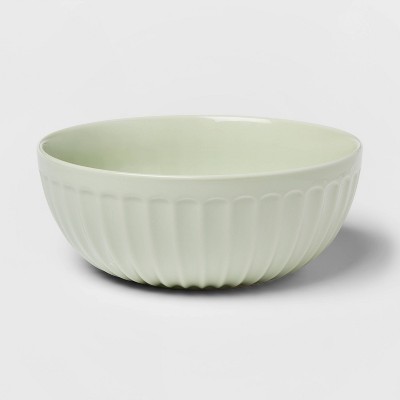 108oz Stoneware Scalloped Serving Bowl Green - Threshold™