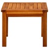 vidaXL Coffee Table Natural Wood Solid Acacia Wood 17.7x17.7 in Simple - 2 of 4