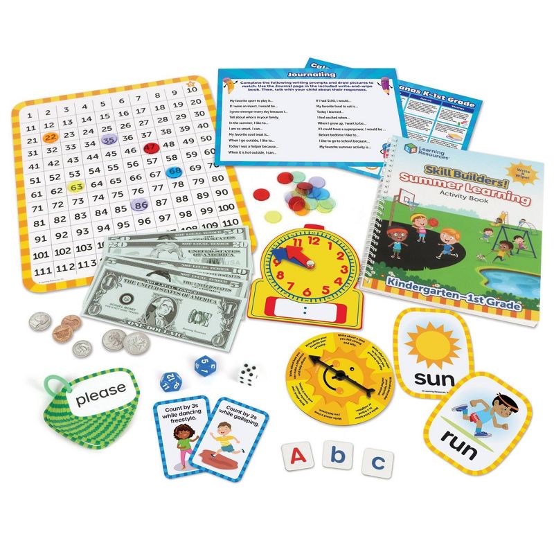 Learning Resources Skill Builders Summer Learning Activity Set K to 1st, 2 of 10