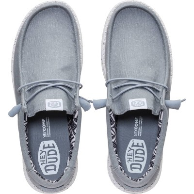 HEYDUDE Men Wally Stretch Canvas , Light Grey, 11 — фото 3
