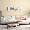 SEVOBAL Utility Storage Shelves Floating Wall Shelves with Secure Front Lip for Bedroom and Living Room, White, 15.6"*5.1"*1.8" - 3 of 4