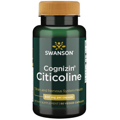 Swanson Cognizin Citicoline 500 mg 60 Veggie Capsules