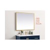 Elegant Lighting Pier 27x40 inch LED Mirror with Adjustable Color Temperature 3000K/4200K/6400K in Brass - 3 of 4