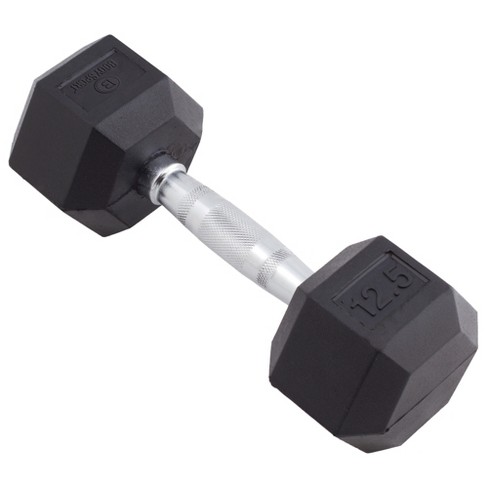 Mancuerna 12,5 kg hexagonal dumbbell musculación cross training Corength