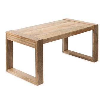 Kate and Laurel Dhillion Rectangle Wood Coffee Table, 36x20x18, Natural