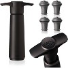 Vacu Vin Wine Saver with Stoppers Black - 2 of 4