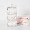 Tiered Canister Apothecary Glass Clear - Threshold™ : Target