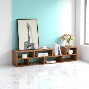 2-Piece Cube L-Shaped TV Stand,Adjustable Modern Media Console with Open Storage Bookcase Shelf for TVs up to 70", Free Combination Media Stand - 1 of 4