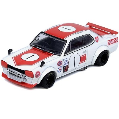 Nissan Skyline 2000 GT-R (KPGC10) #1 RHD Takahashi Kinimitsu "Fuji Masters 250km" (1971) 1/64 Diecast Model Car by Inno Models