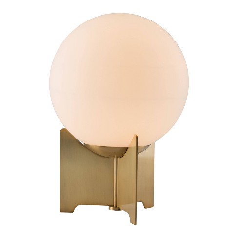 Mid Century Modern Frosted Glass Orb 10, Modern Globe Table Lamp