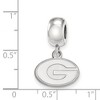 Black Bow Jewelry Sterling Silver Georgia Bulldogs NCAA Bead Charm - 3 of 4