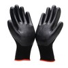 AMMER Safety Work Nylon Nitrile Gloves - Abrasion-Resistant, Slip-Resistant Work Safety Gloves，Black - 4 of 4