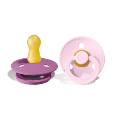 Image of Bibs Baby Pacifier Pink/Lavendar 0-6M - 2pk