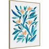 32" x 42" Bird of Paradise Flower I by Cami Juncos Framed Canvas Wall Art Print - Amanti Art: Hand-Stretched, Polystyrene Frame - 2 of 4