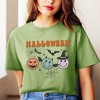 Simply Sage Market Women's Halloween Smiley Faces Short Sleeve Graphic Tee - 2 of 3
