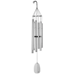 Woodstock Chimes Signature Collection, Bells of Paradise, 44'' Silver Wind Chime BPLS
