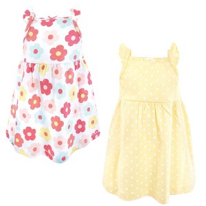Luvable Friends Hudson Baby Sleeveless Dresses 2pk - 1 of 2