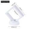 Unique Bargains Transparent PE Material Floating Frame Elegant Touch Jewelry Box White 20 Pcs - 2 of 4